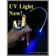 LED-Tätowierung-Schwarz-UVarbeits-Licht-Maschinengewehr-Einfassung Blacklight, UV-LED-LICHT für Tätowierung-Maschine justierbares Versorgungsmaterial, UVlicht